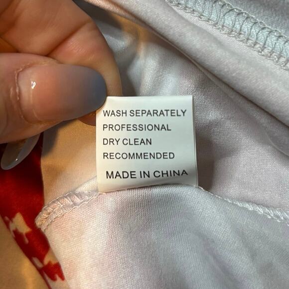 Spadehill USA Flag Cold Shoulder Stars Stripes Top Blouse Size L - Picture 7 of 7